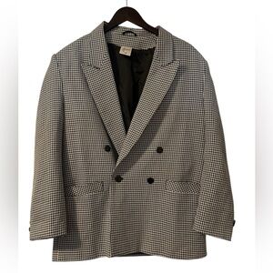 Amari | Vintage Littlewoods Houndstooth Blazer | Black/White | Size S/M